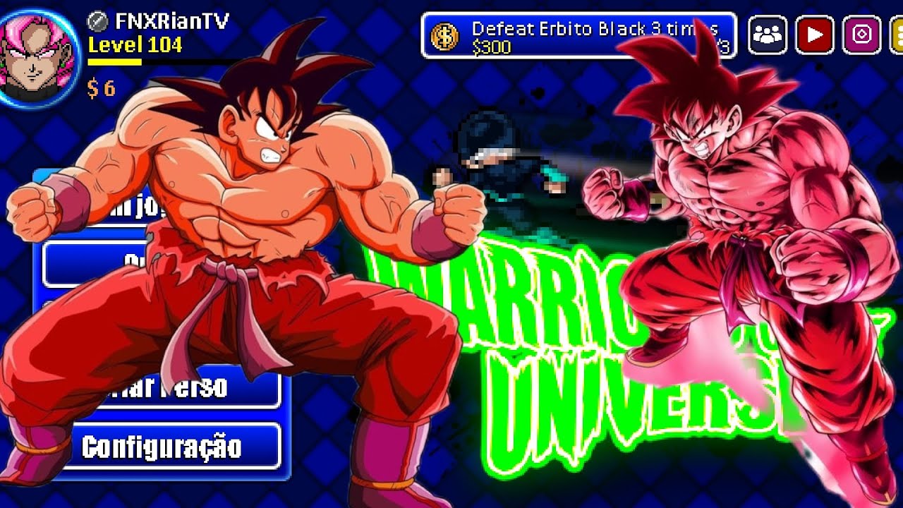 Como fazer o Goku kaioken no Warriors of the universe