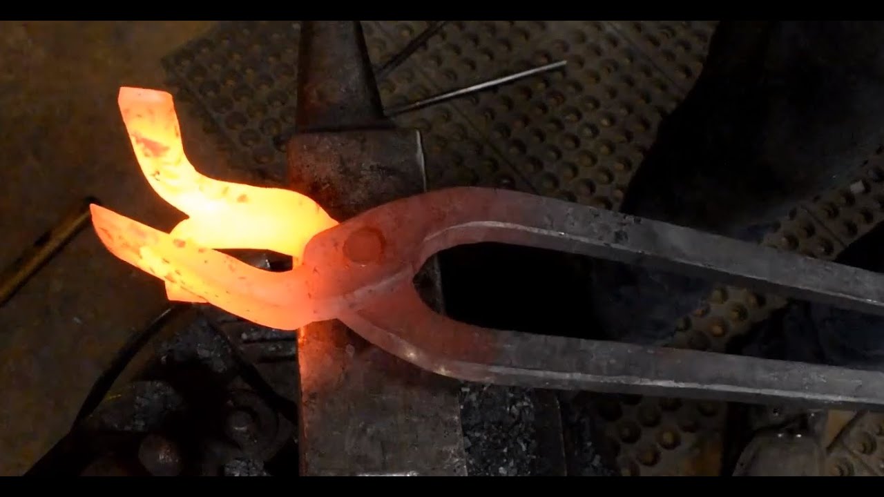 Forging BIG Tongs for Blacksmithing