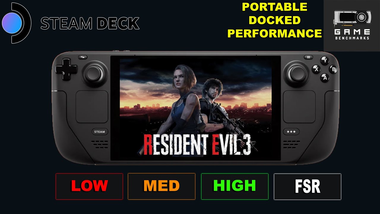 STEAM DECK | Resident Evil 3 Benchmark | 2023