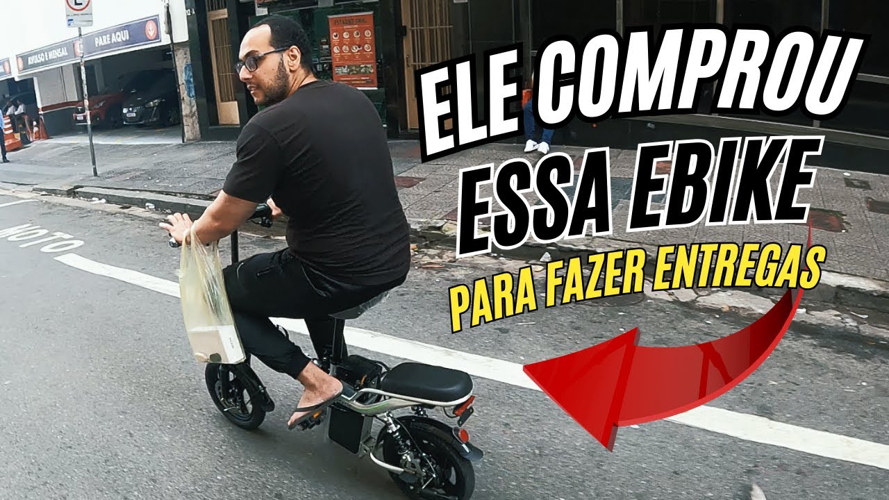 Meu amigo EGÍPCIO vai começar no Delivery com essa EBIKE | Entregas de bike renda extra