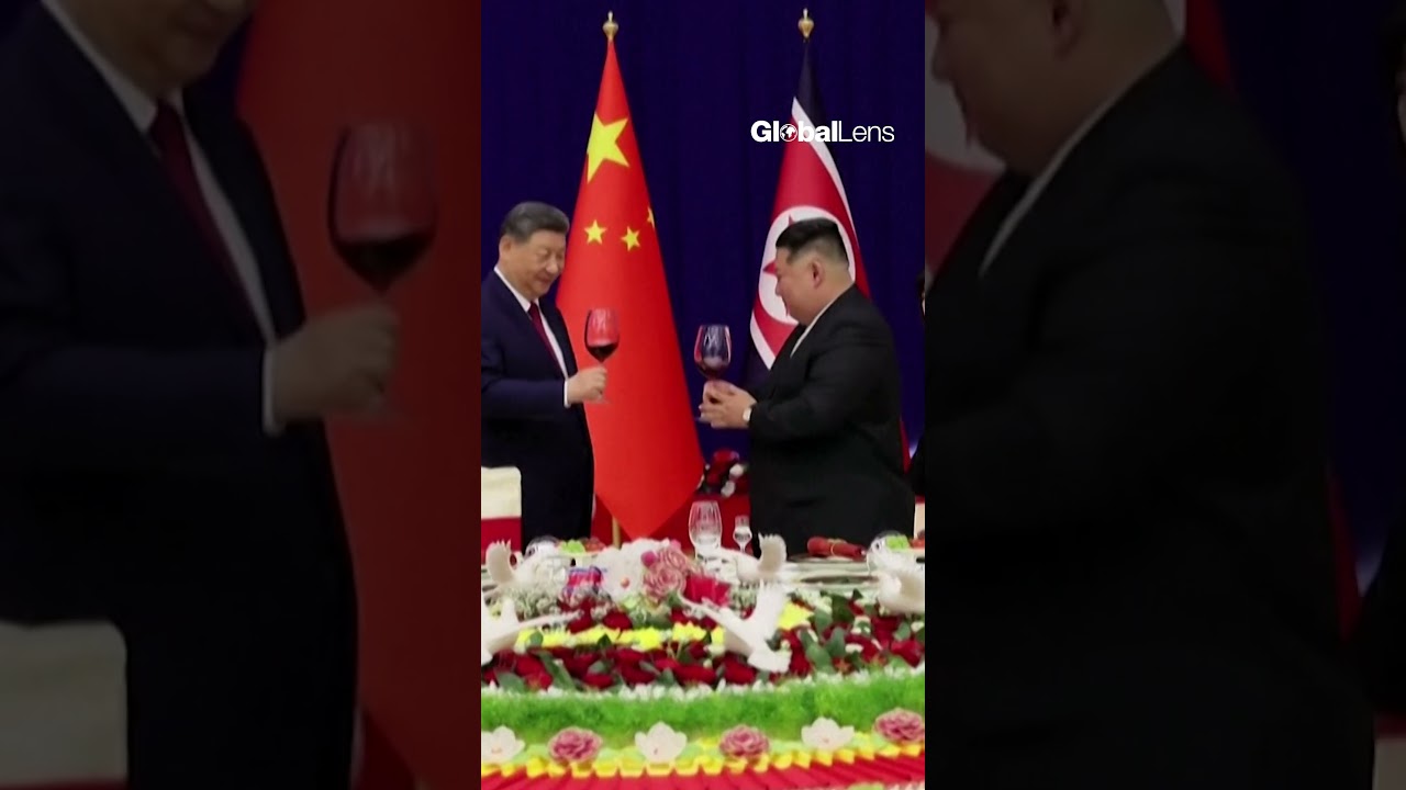 Xi Jinping and Kim Jong Un engage in key talks during Pyongyang meeting.