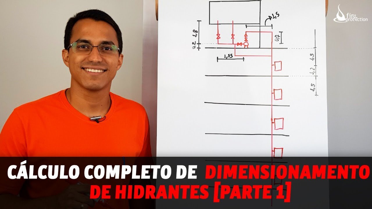 [PARTE 1] CÁLCULO COMPLETO DE DIMENSIONAMENTO DE HIDRANTES