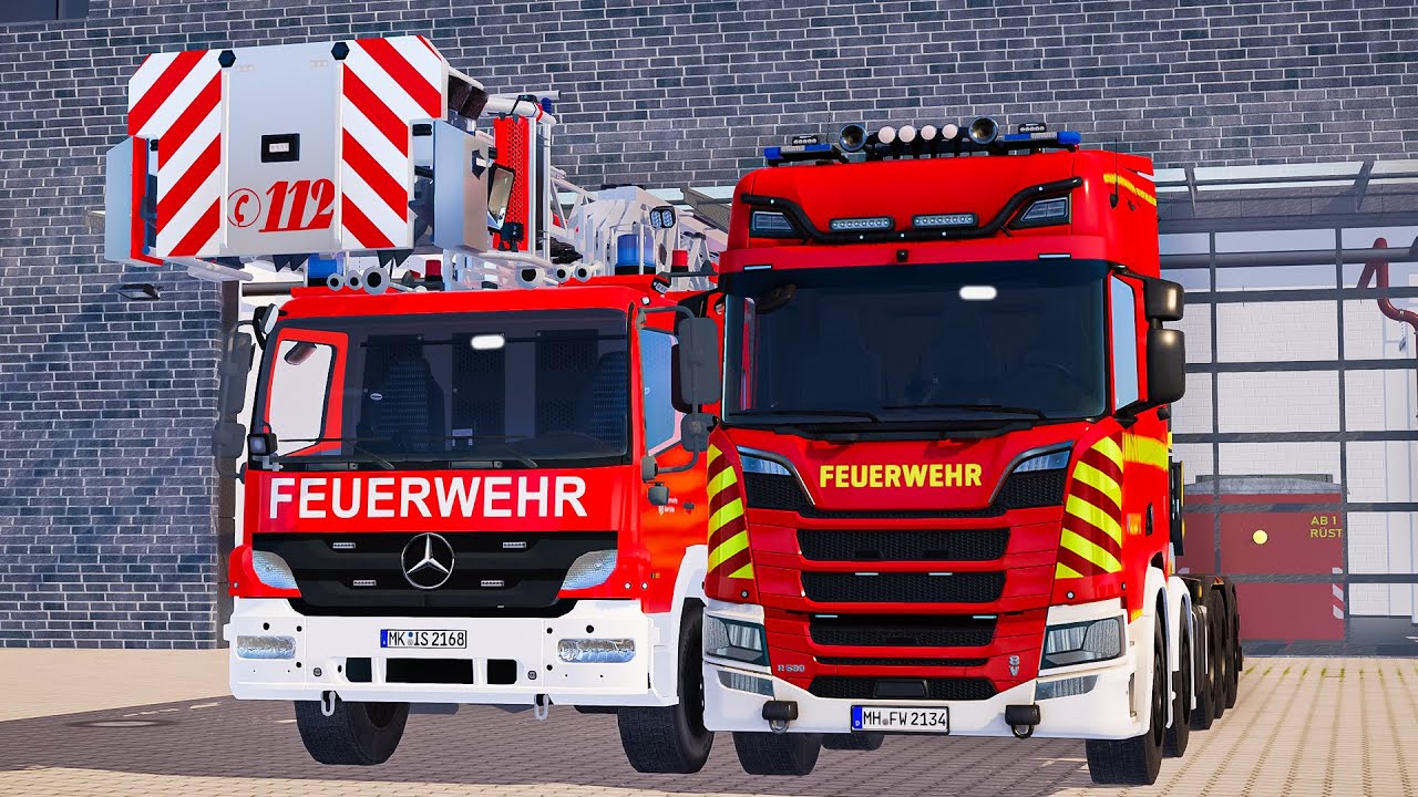 Emergency Call 112 – 2 Hours of Iserlohn Swap Body Vehicle & Fire Brigade on Duty | 4K Longplay
