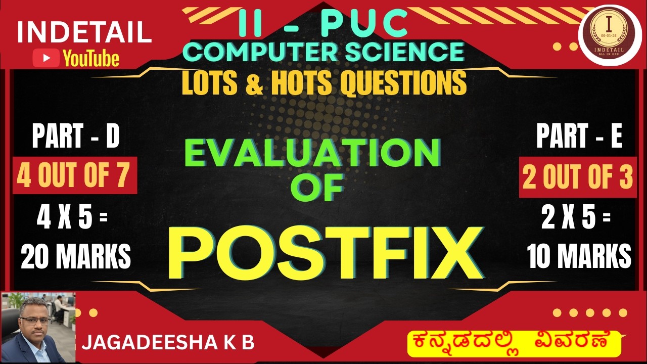 2-PUC EVALUATION OF POSTFIX