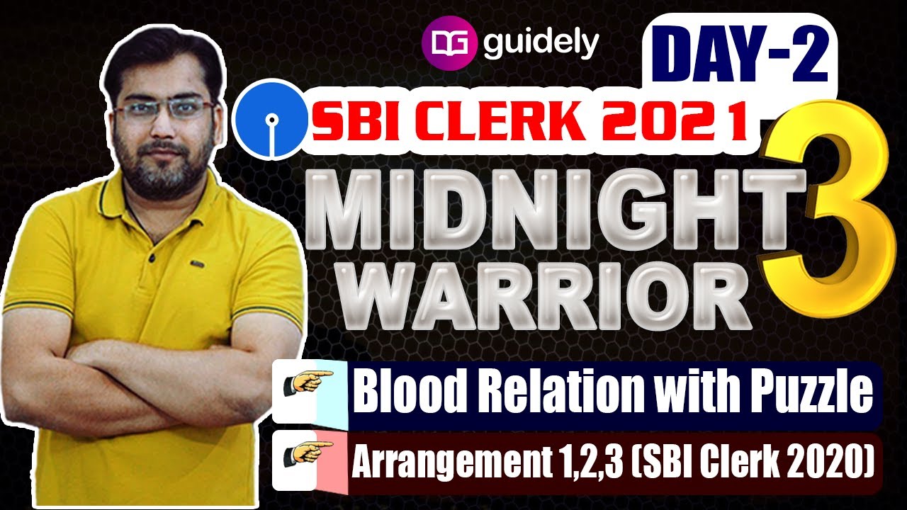 MIDNIGHT WARRIOR 3 REASONING MAINS COURSE FOR SBI CLERK | IBPS PO/CLERK2021 | DAY 2 ROHIT SIR