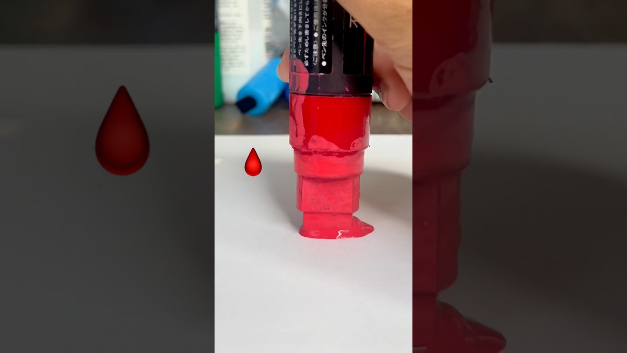 Unveiling the Power of my THICK RED Posca #shorts #tiktok #youtube