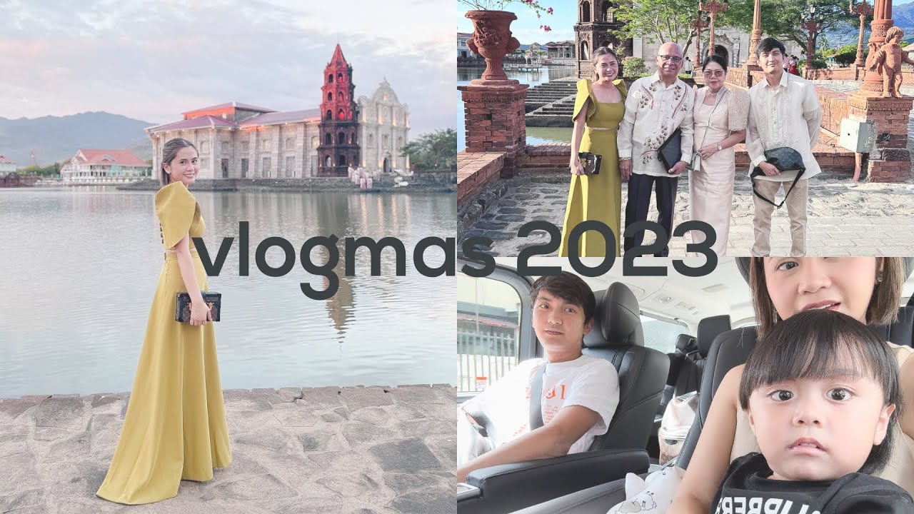 vlogmas2023: wedding with cay family side + alexei’s grocery/vaccine (dec 10-12, 2023.) | Anna Cay ♥