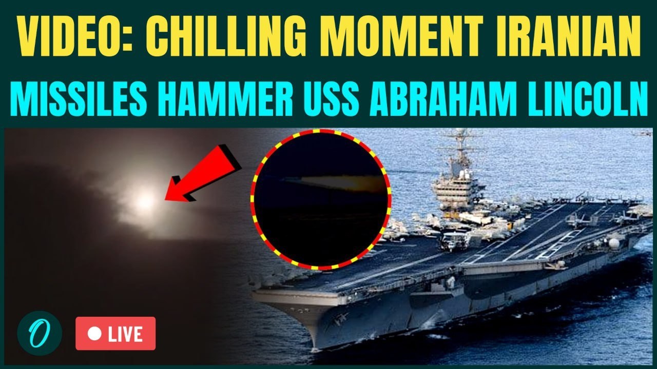 Iran War LIVE: Iran POUNDS USS Abraham Lincoln | CHILLING Footage Iranian Missiles STRIKE US Warship