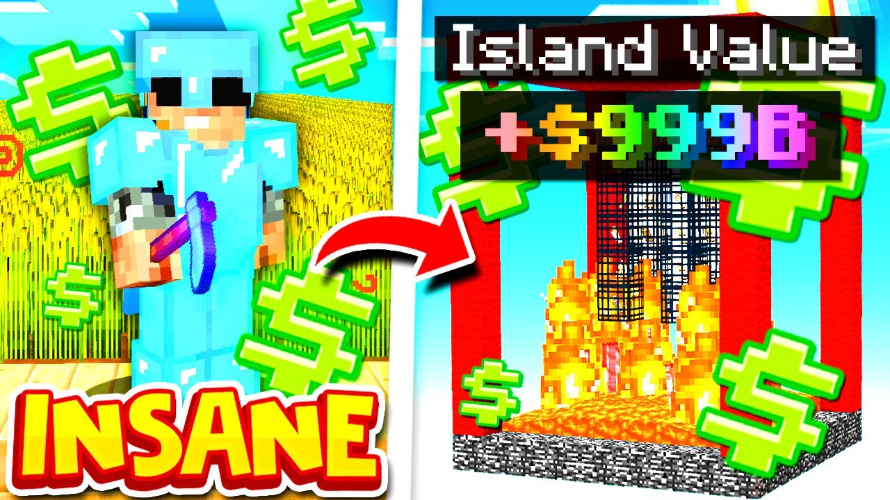This TINY SPAWNER SETUP makes MILLIONS in Minecraft SKYBLOCK | Minecraft SKYBLOCK SERVER #4