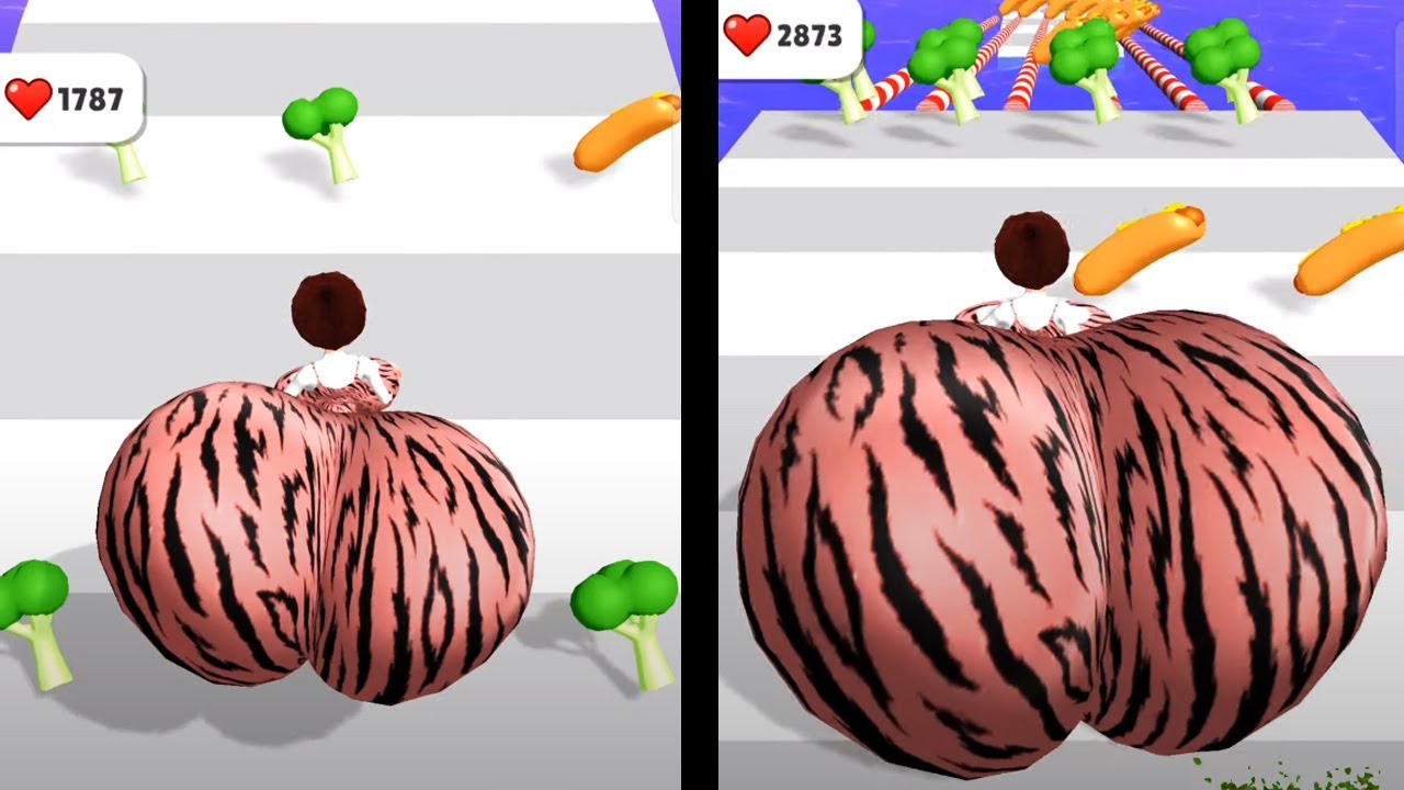 Butt Clash: in All Levels Gameplay iOS,Android Walkthrough Update Trailers Mobile Game BCLLEDFBBN138
