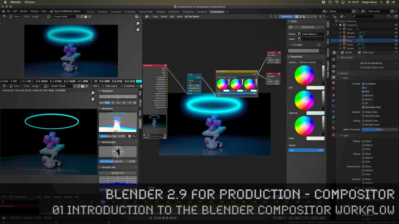 Blender 2.9 for Production - 01 Introduction to the Compositor Workflow
