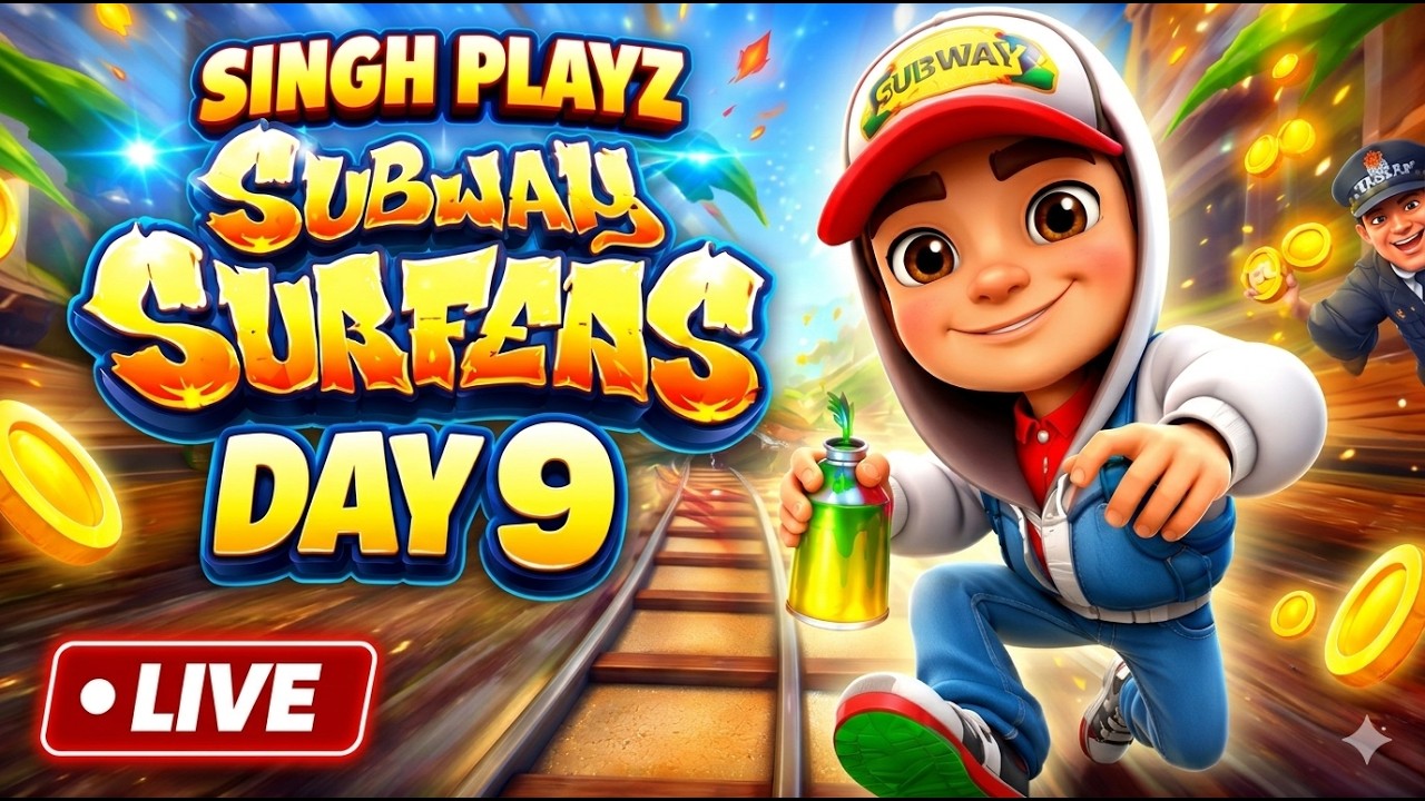 Subway Surfers Live Gameplay Day- 9 | Singh Playz is Live #shortslive #subwaysurfers #shorts #live