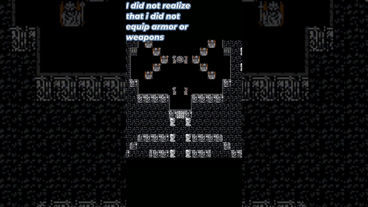 FINAL FANTASY 1 NES FOUGHT GARLAND WITHOUT ANY GEAR 