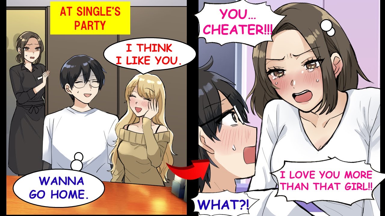 Beautiful Childhood Friend Saw Me Attending a Singles Party And Started Crying.【RomCom】【Manga】