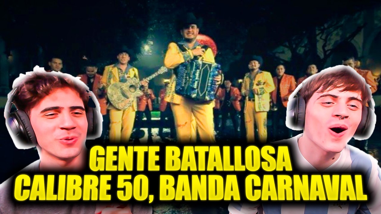 ARGENTINOS REACCIONAN A Calibre 50 - Gente Batallosa ft. Banda Carnaval