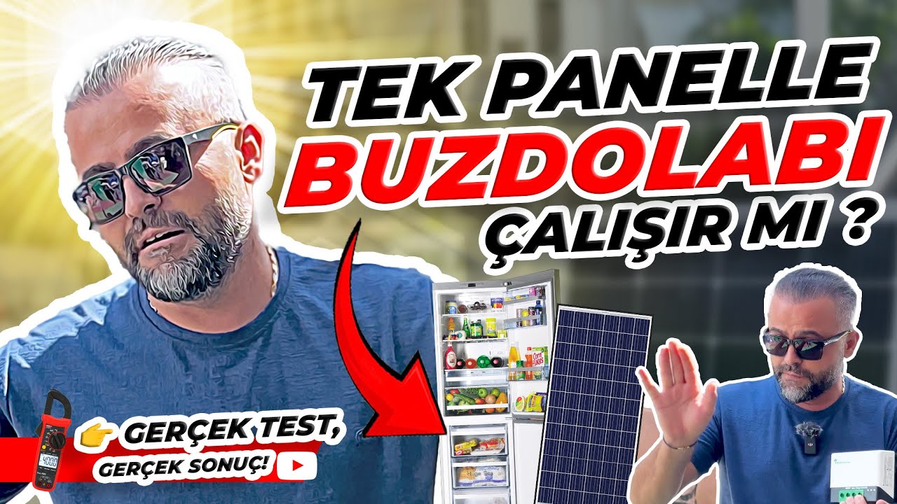 SADECE BİR PANELLE BUZDOLABINI ÇALIŞTIRMAK MÜMKÜN MÜ? 🔍 TEST ETTİK! 🚀 ÇOK ŞAŞIRACAKSINIZ 😱