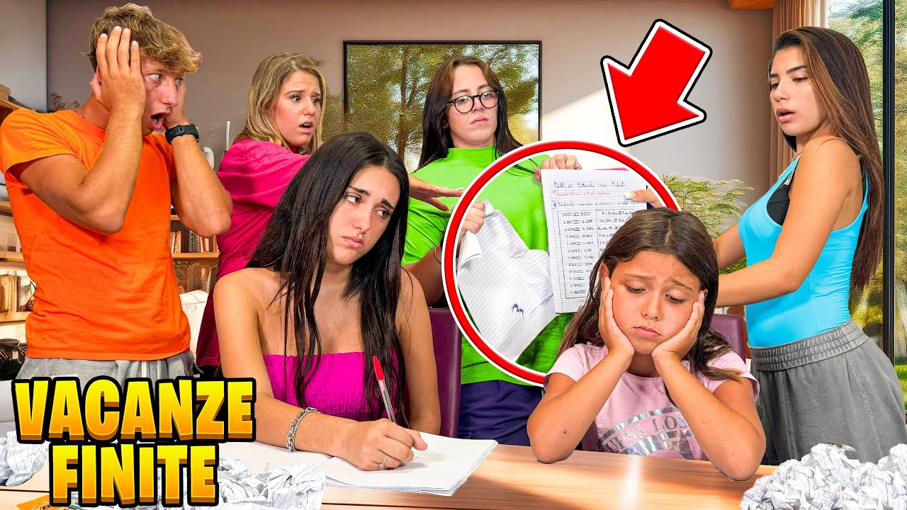 ULTIMO GIORNO DI VACANZE! LA MAESTRA CATTIVA STRAPPA TUTTI I NOSTRI COMPITI E ILARY PIANGE!