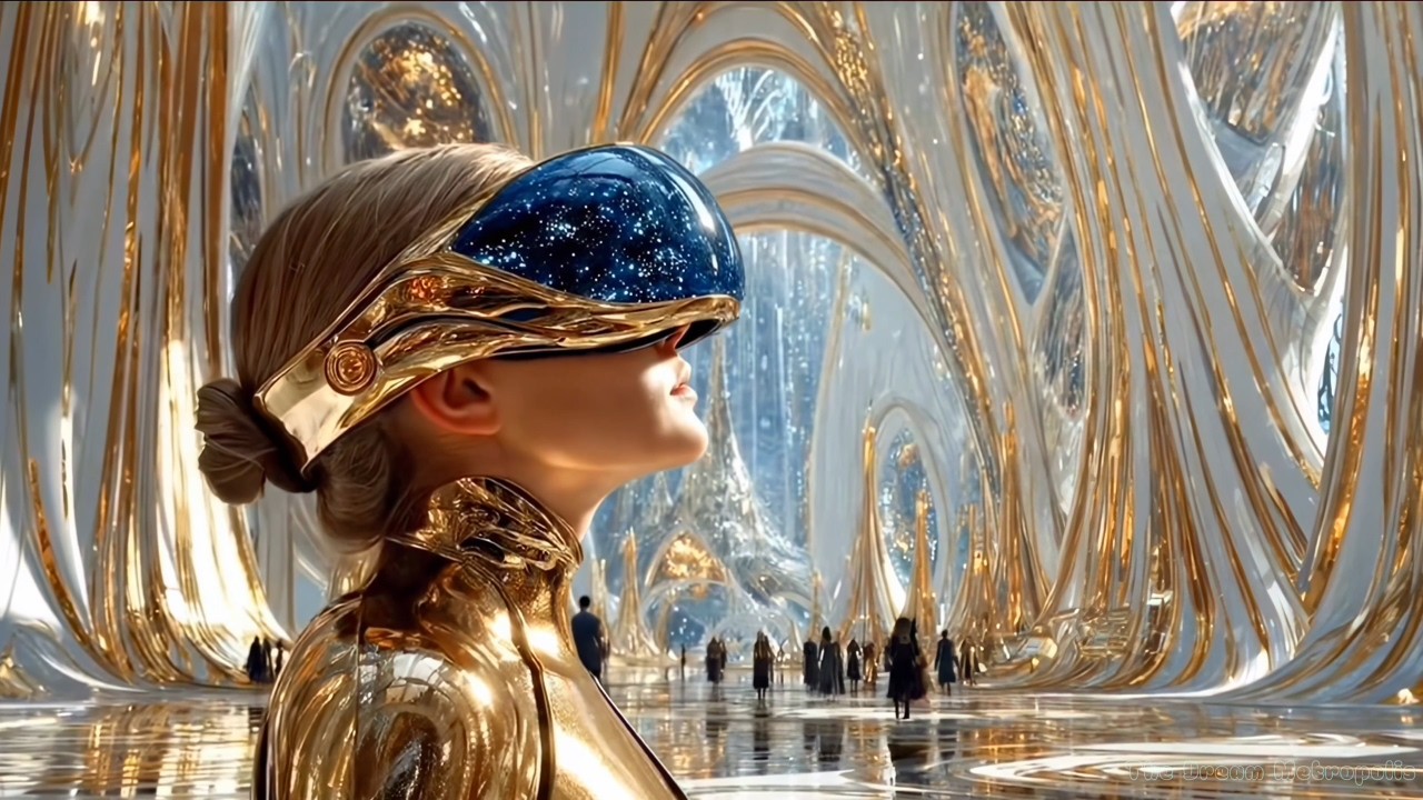 Golden Future • 1 Hour Luxury Sci-Fi Ambient | 10 Golden Cyberpunk Future Cities