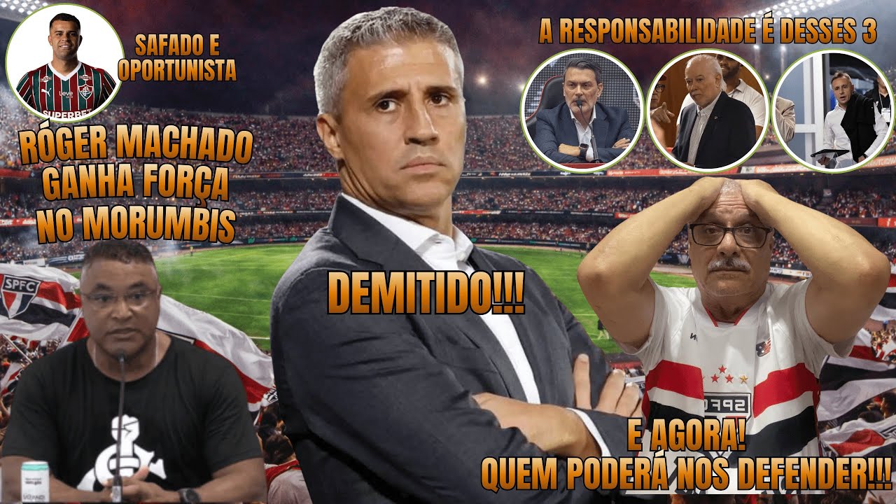 CRESPO DEMITIDO / ROGER MACHADO GANHA FORÇA NO SÃO PAULO / ÚLTIMAS NOTÍCIAS