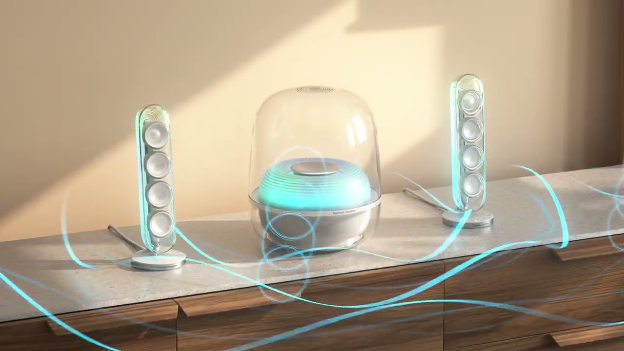 Harman Kardon SoundSticks 5 | 2.1-kanałowe głośniki Bluetooth z HDMI i efektownym podświetleniem