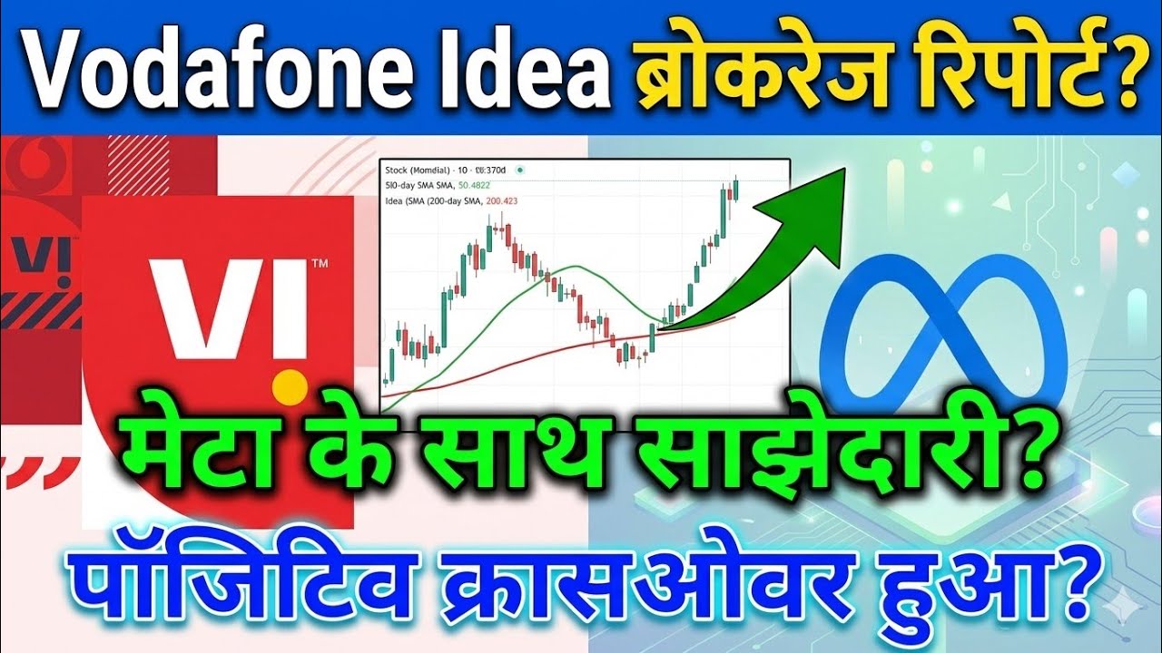 vodafone idea. मेटा के साथ साझेदारी?  idea share latest news. vodafone idea share latest news