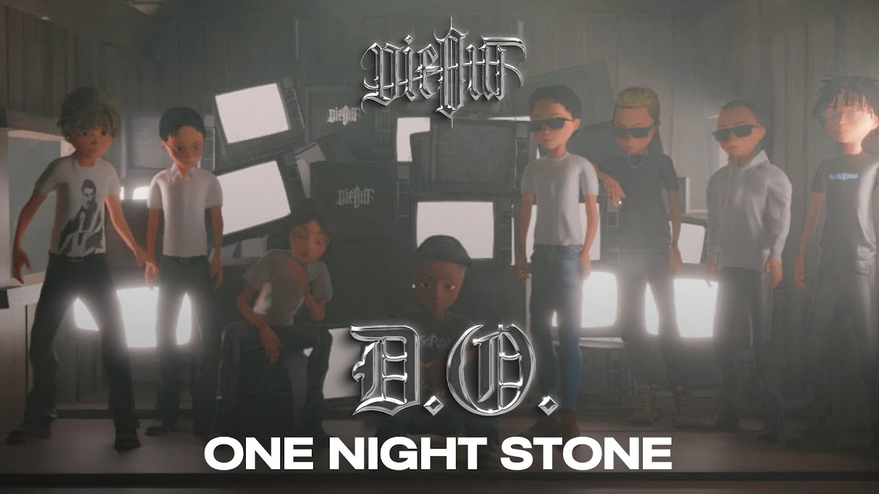 DIEOUT - ONE NIGHT STONE Feat. Z9, BLACKHEART, 1ST (Official Visualizer)