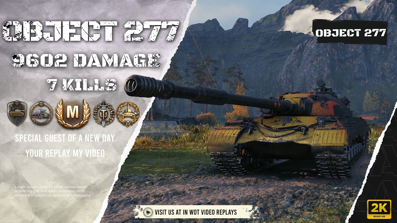 Object 277 Fjords – Standard and Kolobanov's Medal | #wotreplays 378