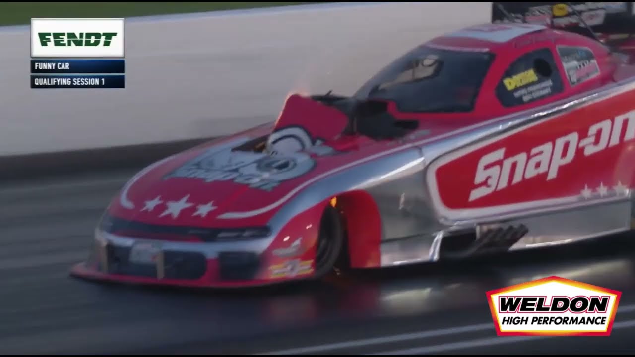 CRUZ PEDREGON'S FRIDAY EXPLOSION  AND FIRE AT THE NHRA #USNATS