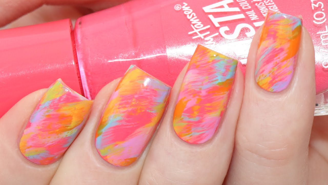 DRY BRUSH NAIL ART TUTORIAL