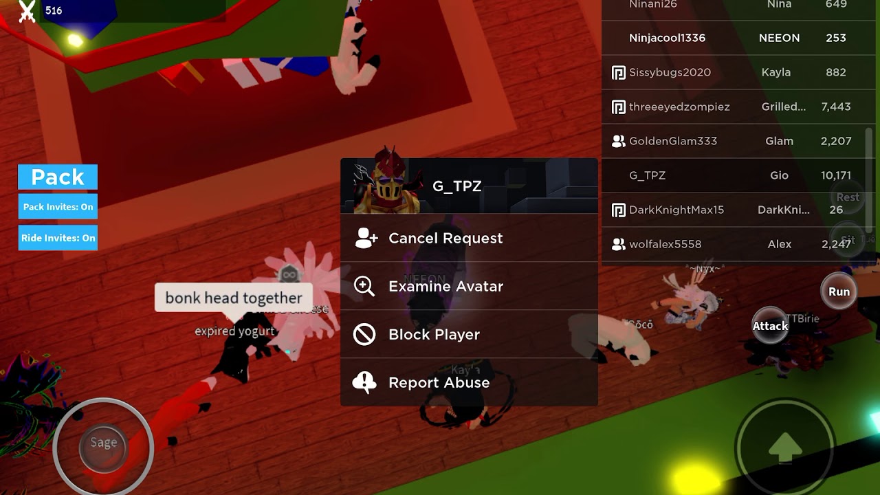 Playing with the people in the leaderboard in animals Simulator