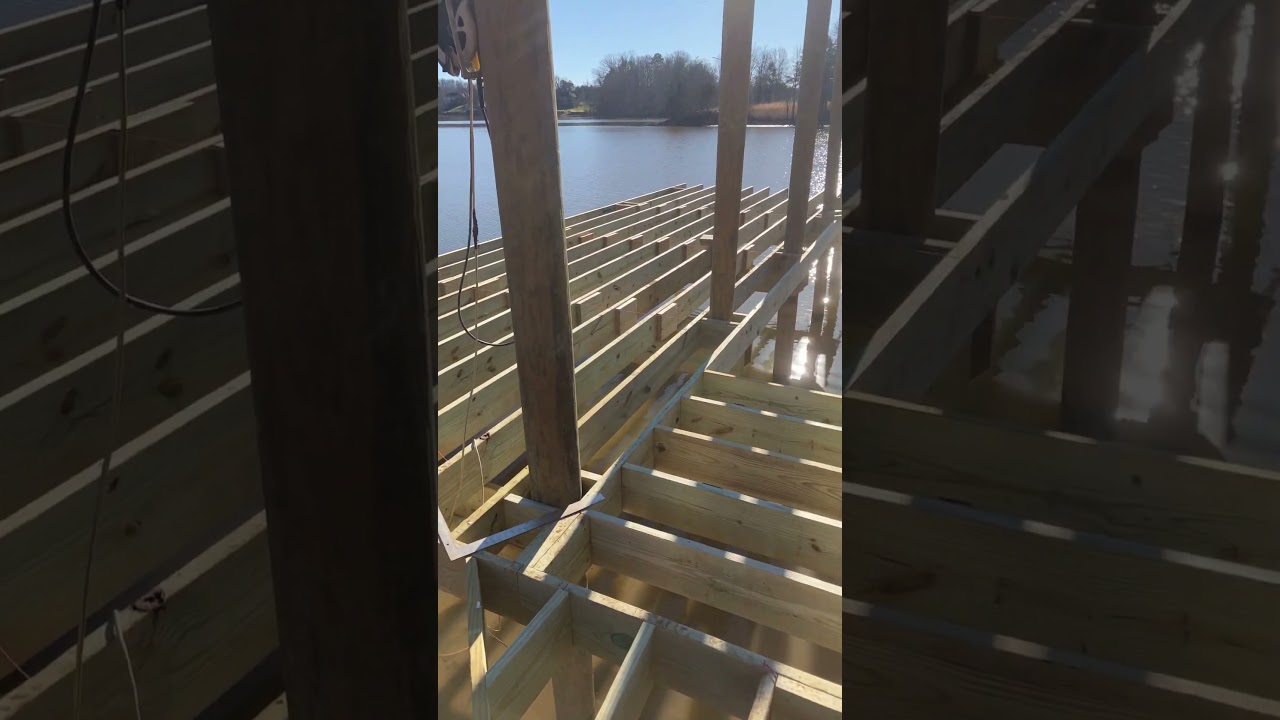Dock framing #construction #framing #S.L.MDocks&Decks