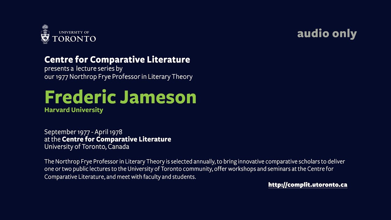 Frederic Jameson,  April 07 1978, Side 1 & 2