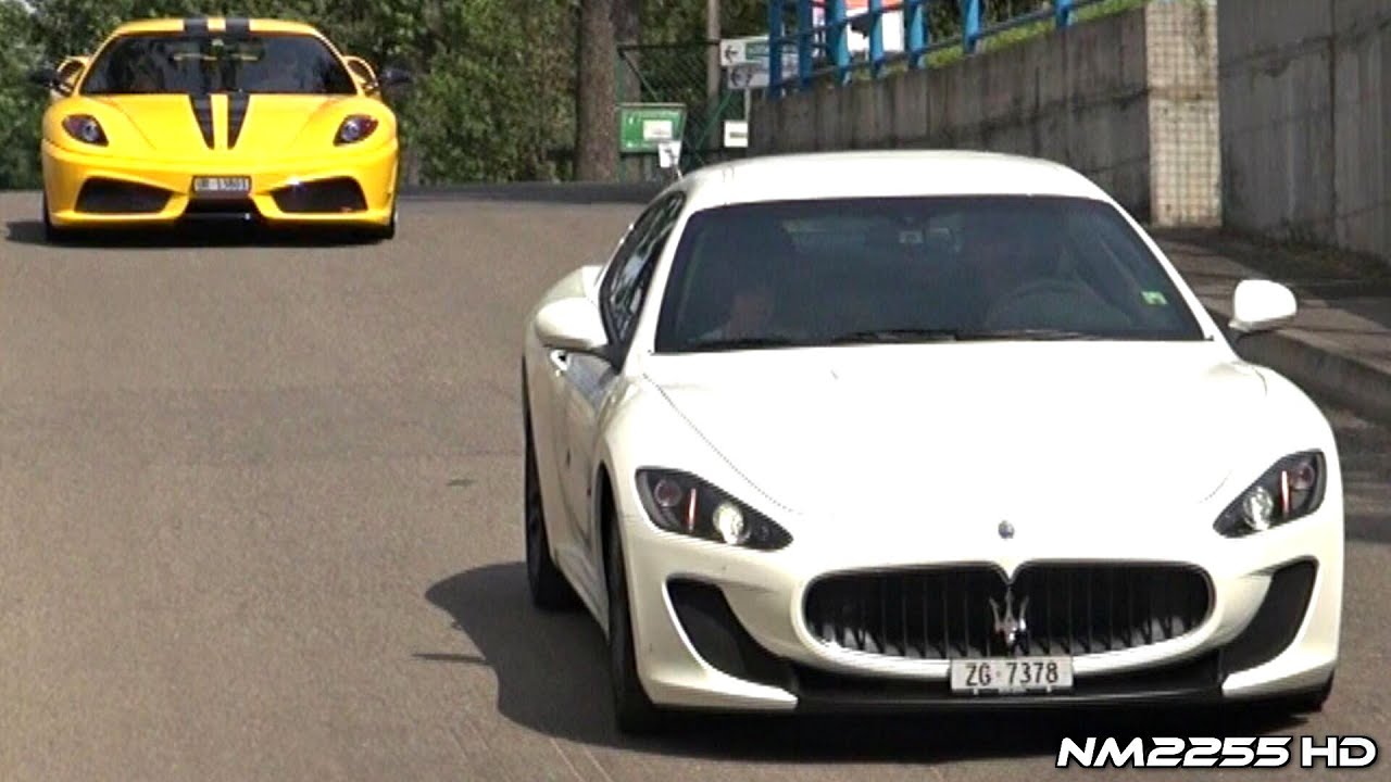 Maserati MC Stradale & Ferrari 430 Scuderia Exhaust Note