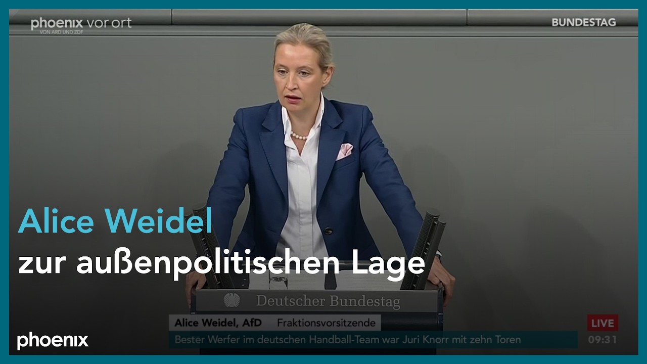 Alice Weidel zur Regierungserklärung von Friedrich Merz zur außenpolitischen Lage am 29.01.26