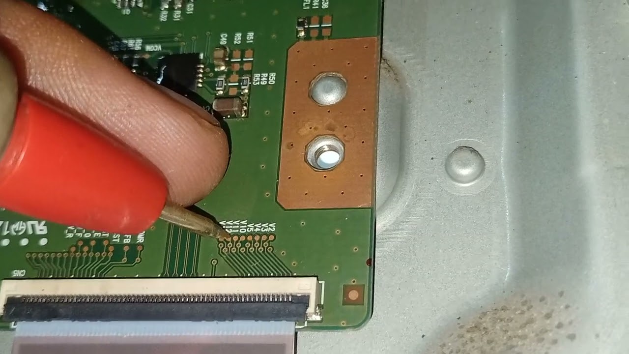 SONY led tv T-CON board voltages