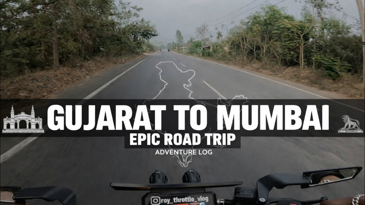 Riding from Gujarat to Mumbai on Bike 🇮🇳 Non-Stop Highway Thrill