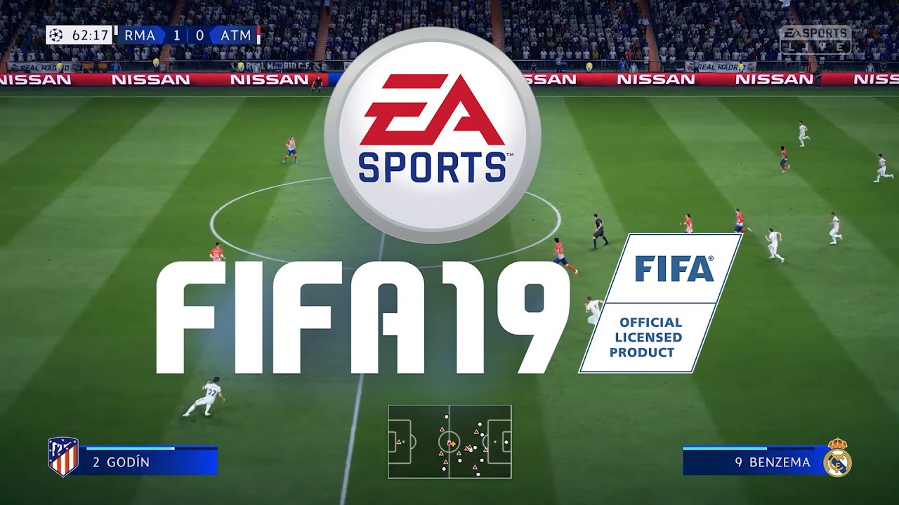 FIFA 19 GAMEPLAY Champions League Final 1080p 60fps (Real Madrid, Atletico Madrid, Spurs, Dortmund)