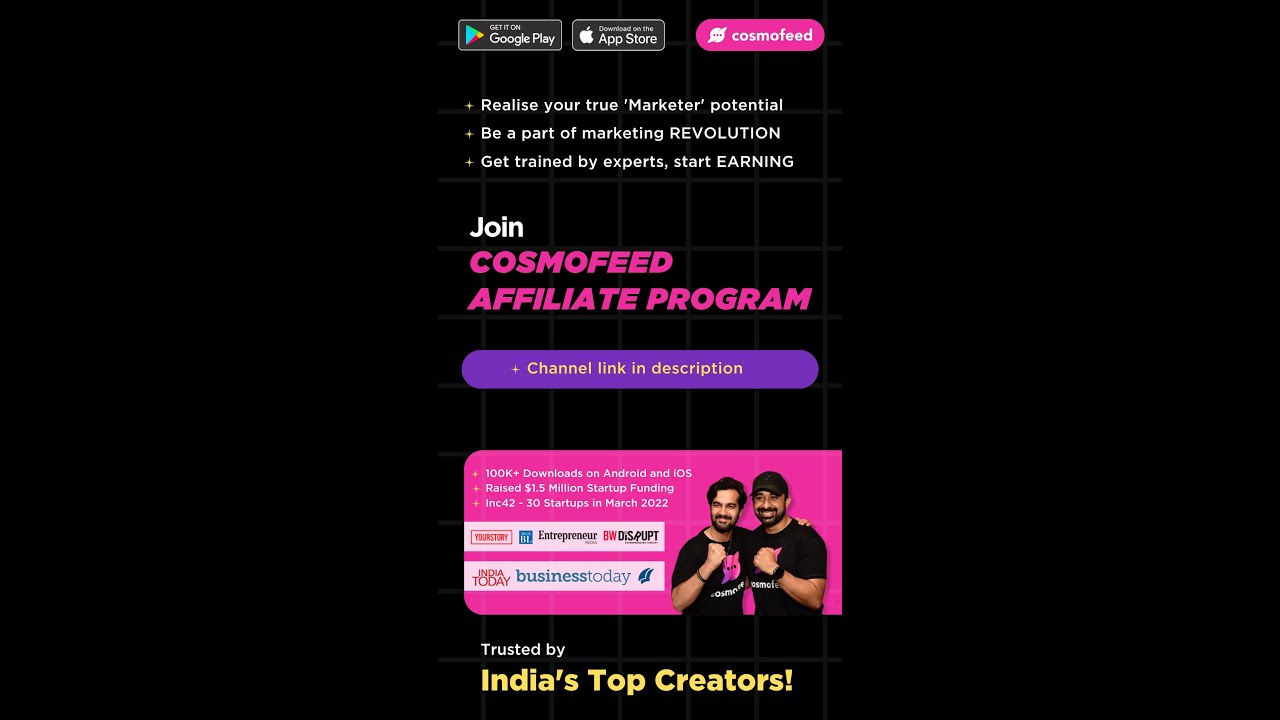 Join Cosmofeed's Exclusive Affiliate Program | Rannvijay Singha | Cosmofeed