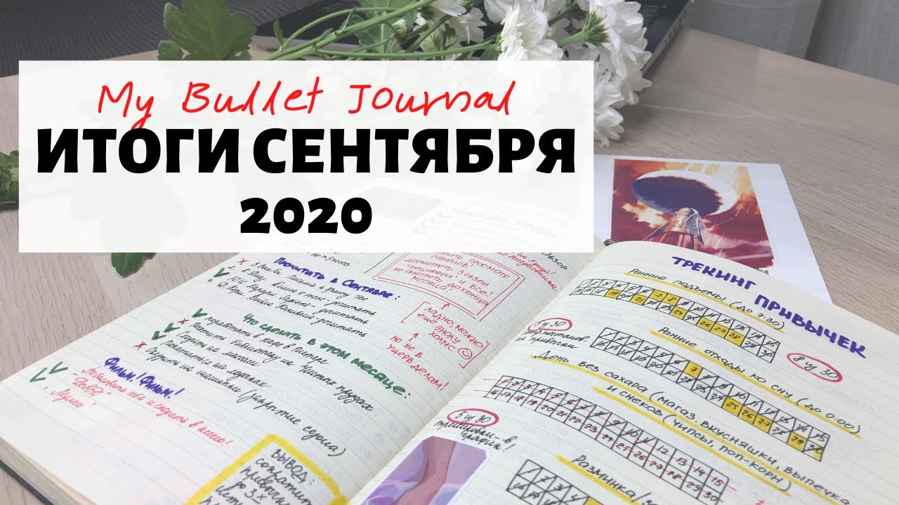 Как анализировать итоги месяца? Мой ежедневник Bullet Journal