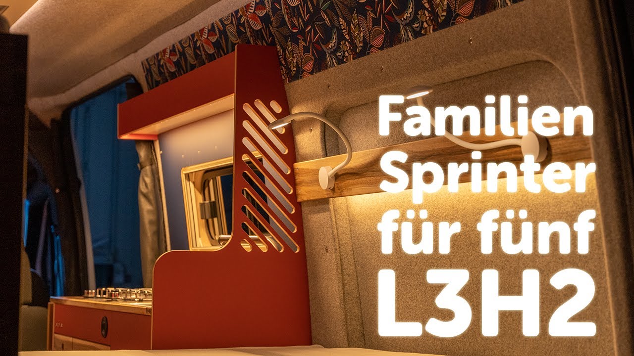 Sprinter-Ausbau für die fünfköpfige Familie – mit drei Stockbetten!