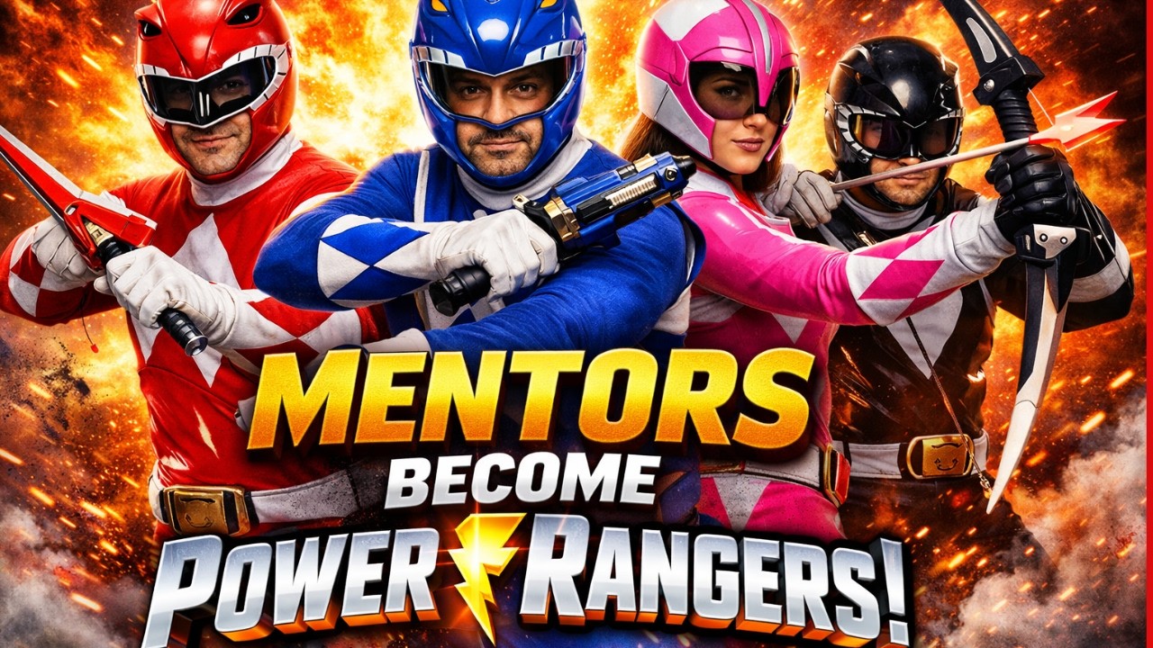 Mentors Who Became Power Rangers 😱 | Sensei to Ranger Transformation | GridToons