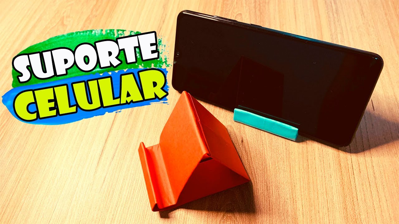 Como fazer um suporte para CELULAR e TABLET - fácil de fazer [Origami]