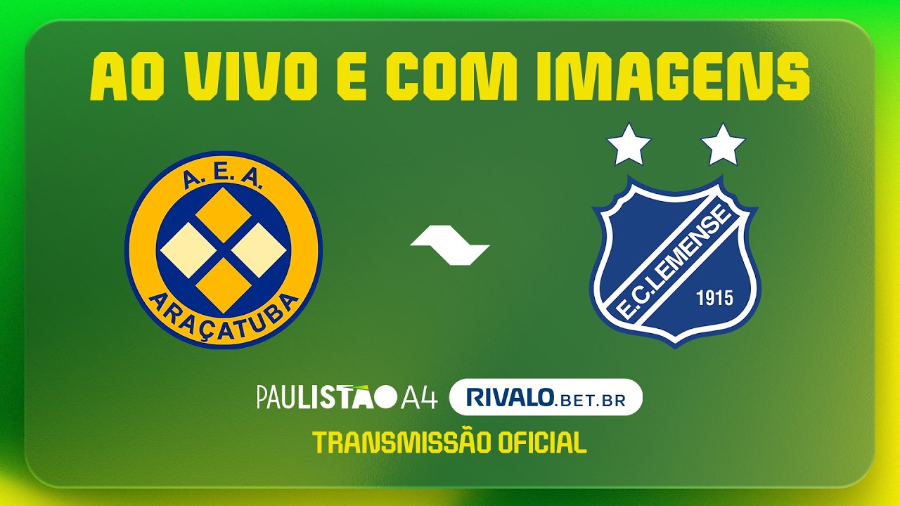 JOGO COMPLETO: ARAÇATUBA X LEMENSE | RODADA 3 | PAULISTÃO A4 RIVALO 2026