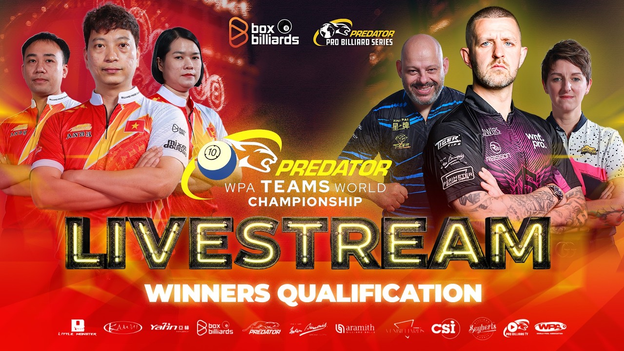 Trực Tiếp 1 | Team Việt Nam  vs Team Great Britain | Predator WPA Teams 10-Ball World Championship