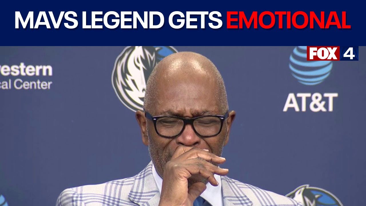 Mark Aguirre becomes emotional as Mavs retire his jersey
