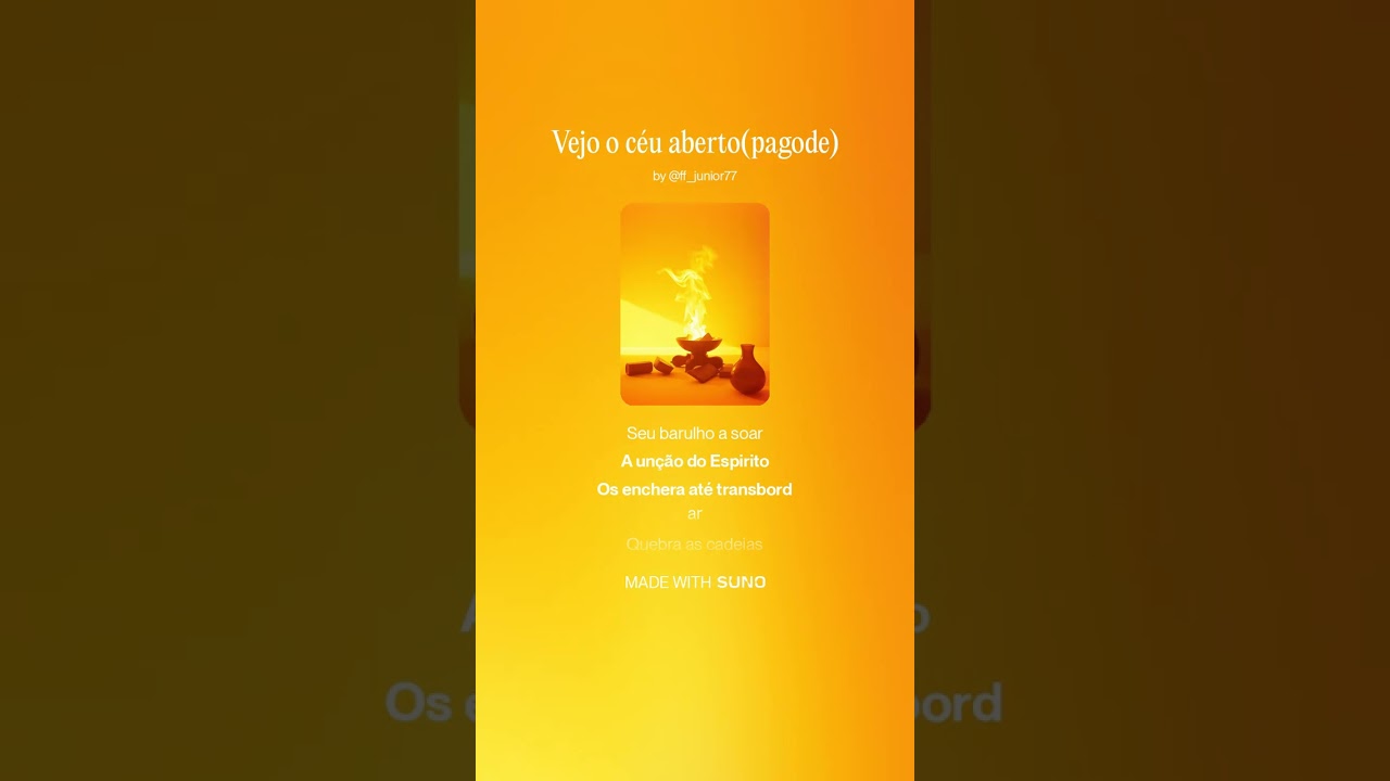 Vejo o céu aberto