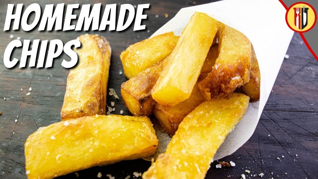 Homemade triple cooked chips