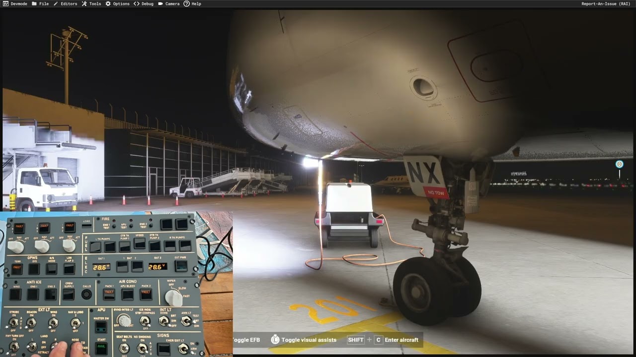 SimGauges MSFS 2024 A320 Overhead Panel first test