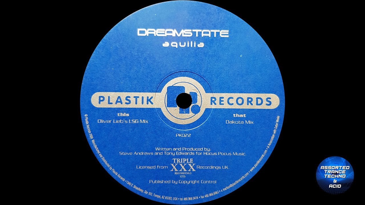 [Trance] Aquilia - Dreamstate (Oliver Lieb's L.S.G. Mix) [Plastik Records] (2000)