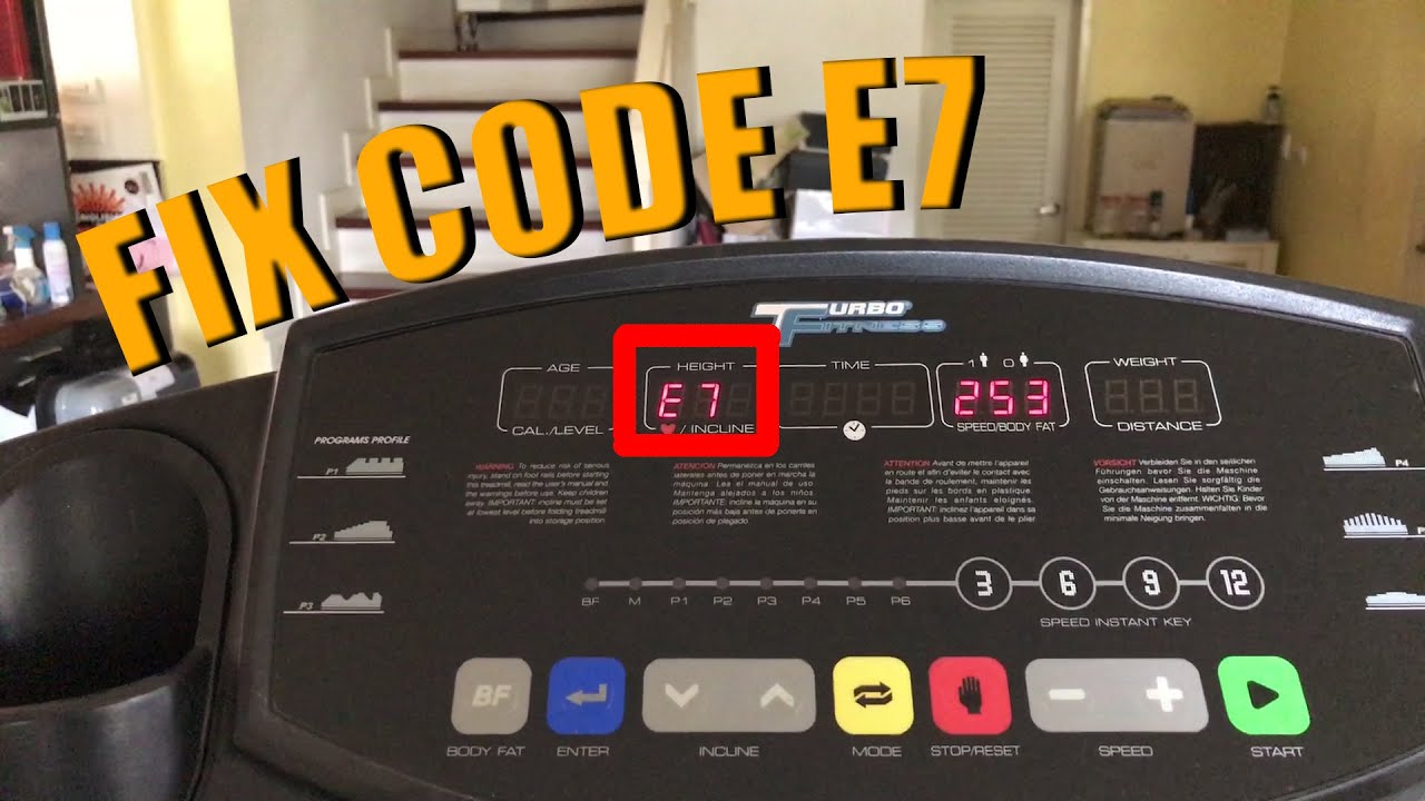 fix treadmill Codde E7 (ซ่อมลู่วิ่ง Code E7)